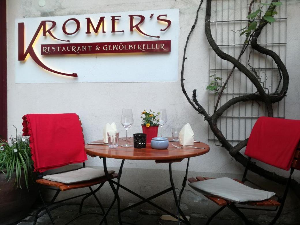 Altstadtwohnung Kromers & Restaurant Erfurt Buitenkant foto